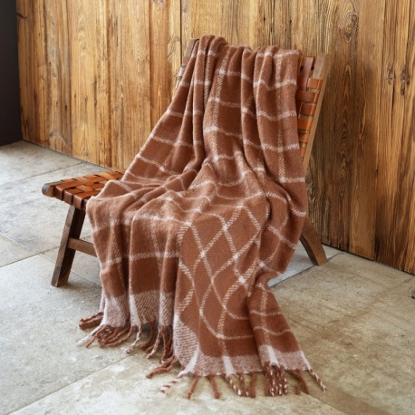 Plaid Campbell Aspect Mohair Caramel 
