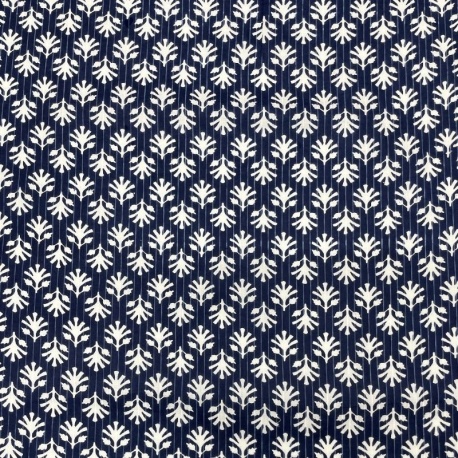 Tissu Taj Mahal Imprimé Esprit Blockprint Indigo
