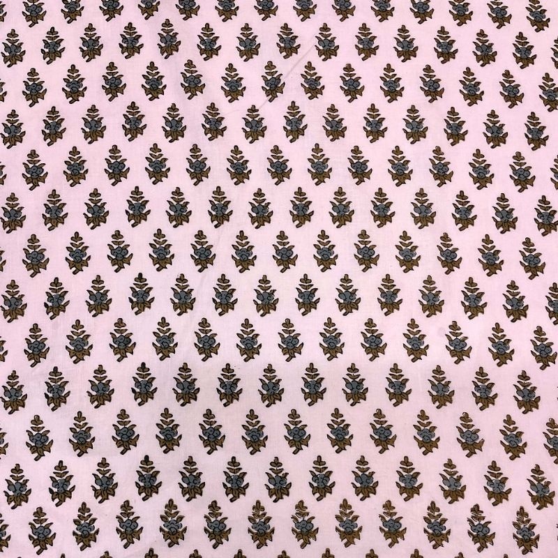 Tissu Taj Mahal Imprimé Esprit Blockprint Rose