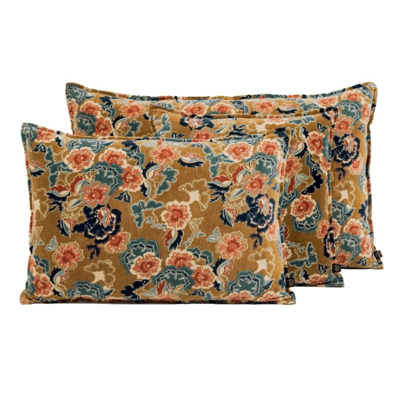 Housse de Coussin Boston Velours Imprimé Gold - HAOMY