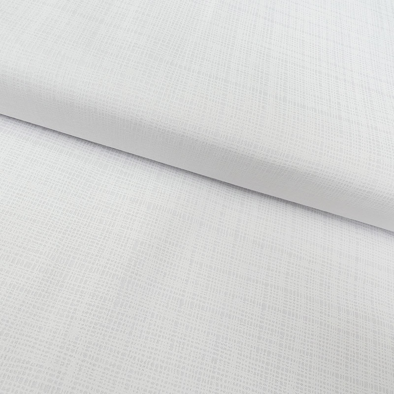 Tissu Coton Imprimé Quadrillage Blanc