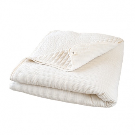 Couvre-Lit Siesta Velours Matelassé Ecru 
