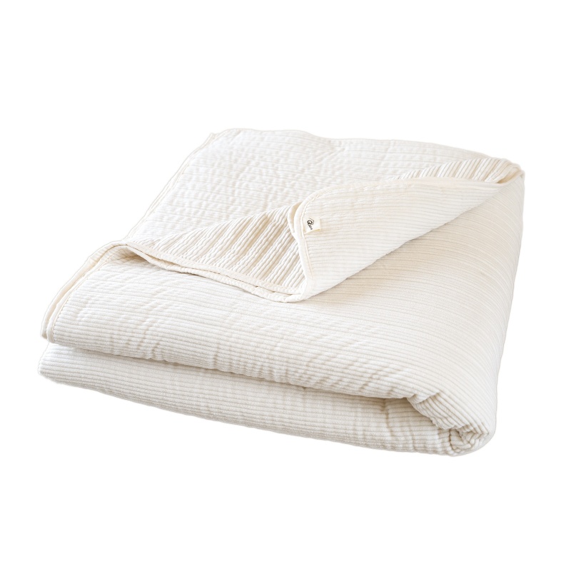 Couvre-Lit Siesta Velours Matelassé Ecru 