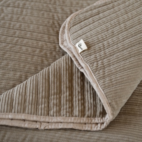 Couvre-Lit Siesta Velours Matelassé Coloris Lin