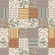 Tissu Fleurville Cretonne Ocre