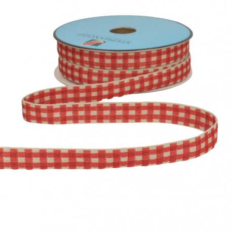 Galon carreaux bicolore