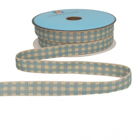 Galon carreaux bicolore