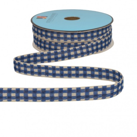 Galon carreaux bicolore