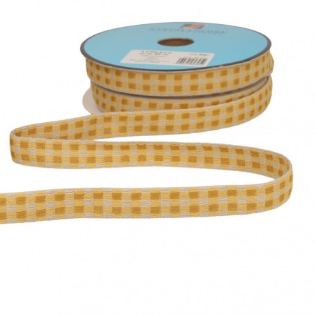 Galon carreaux bicolore