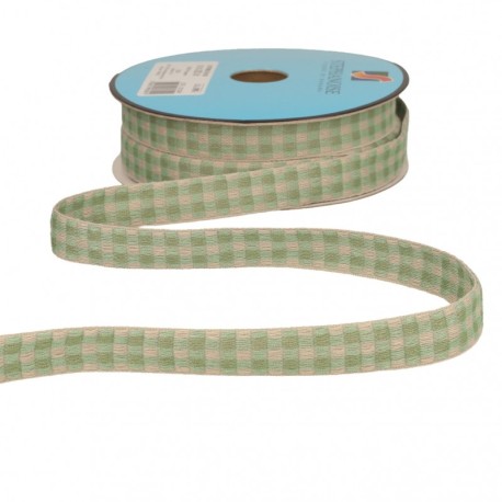 Galon carreaux bicolore