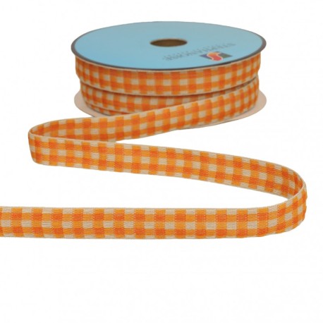 Galon carreaux bicolore