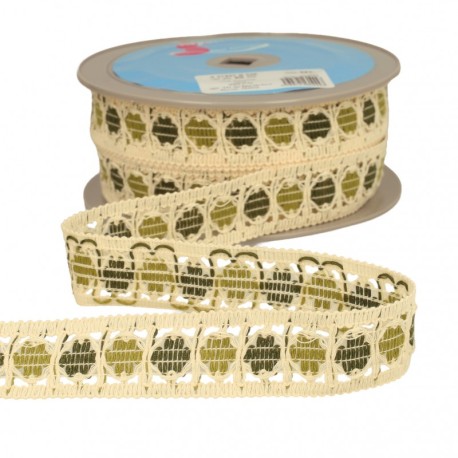 Galon pastilles bicolores