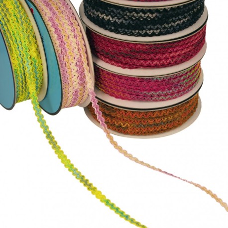 Galon zigzag en degrade de couleurs