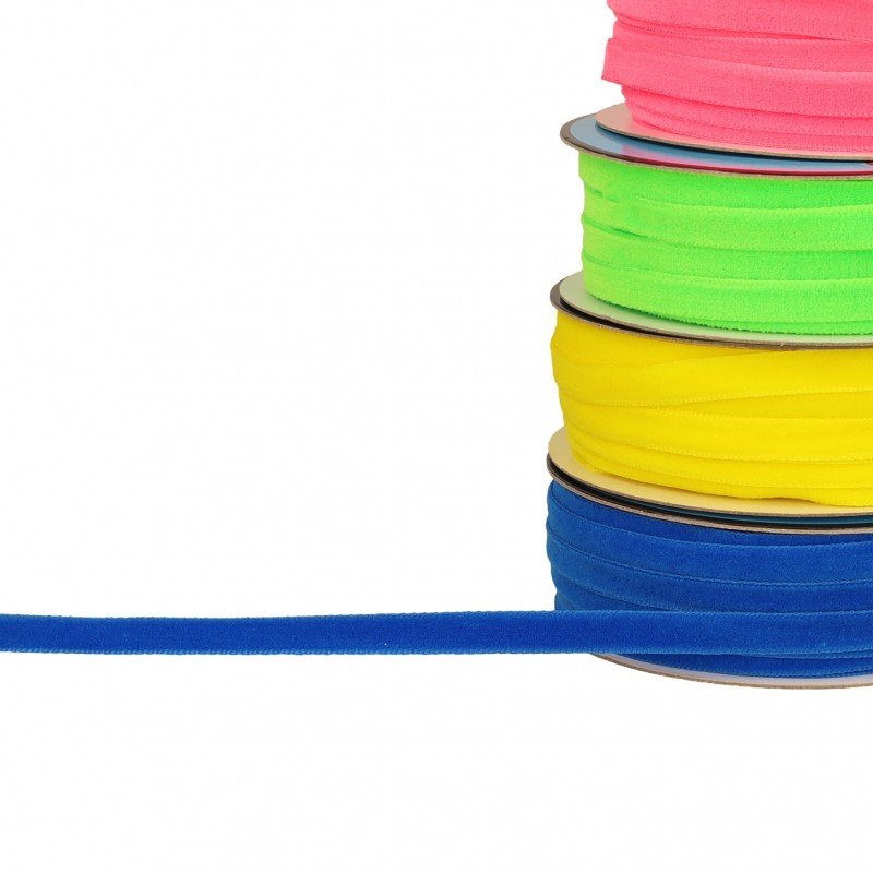 Ruban velours fluo