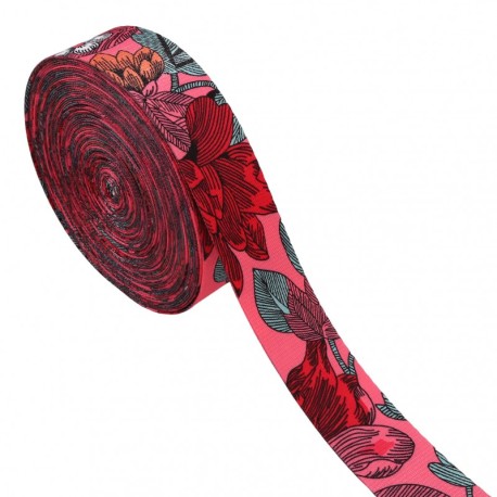 Sangle imprimee fleurs