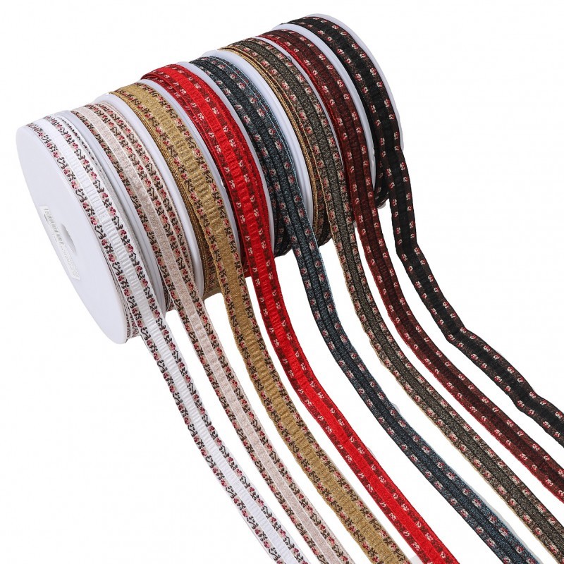 Galon jacquard ondes iridescent