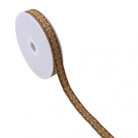 Galon jacquard ondes iridescent