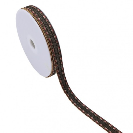 Galon jacquard ondes iridescent