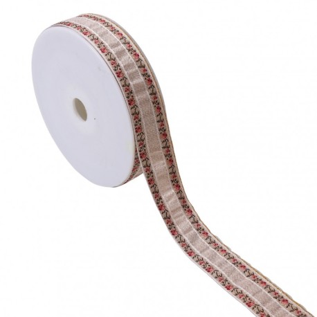Galon jacquard ondes iridescent
