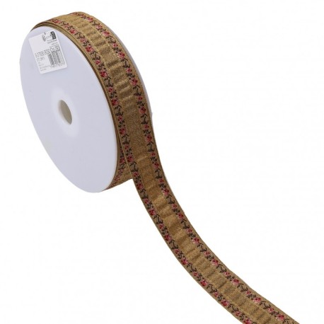 Galon jacquard ondes iridescent