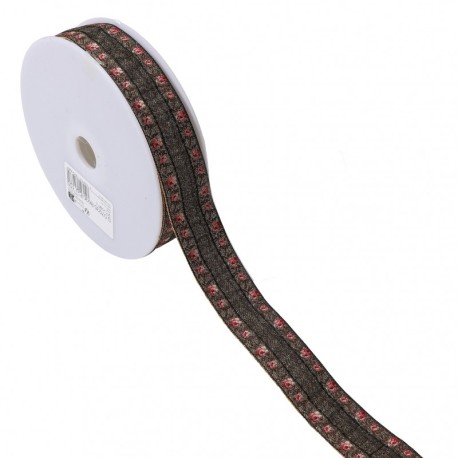 Galon jacquard ondes iridescent