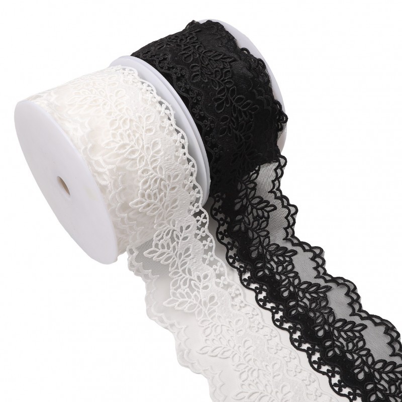 Broderie 3d sur tulle