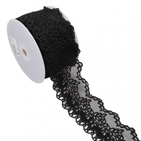 Broderie 3d sur tulle