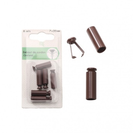 Embout de cordon 7x20mm 6 sets
