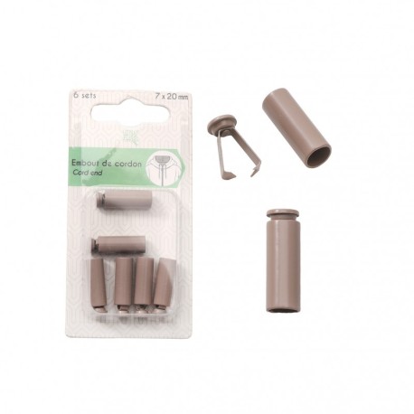 Embout de cordon 7x20mm 6 sets