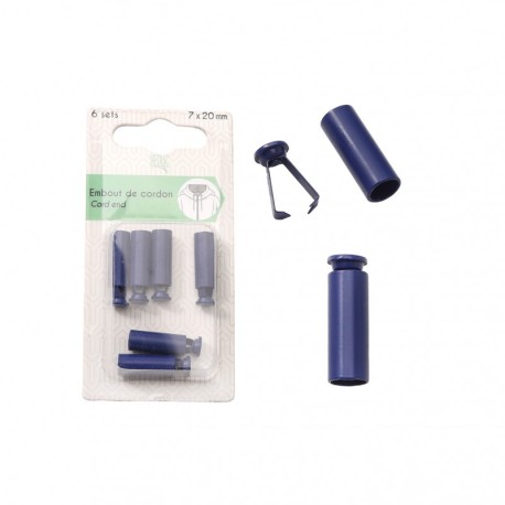 Embout de cordon 7x20mm 6 sets