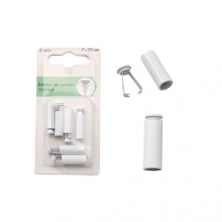 Embout de cordon 7x20mm 6 sets