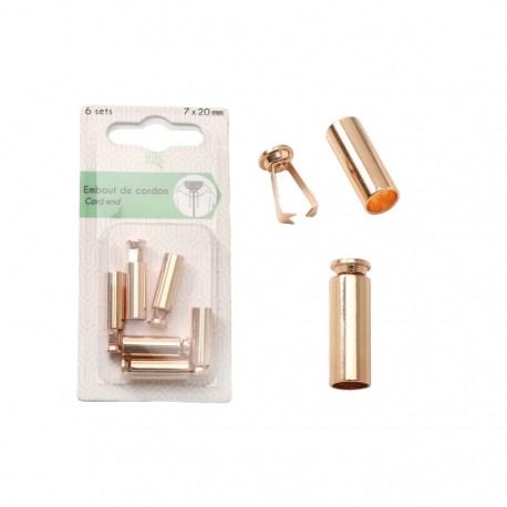 Embout de cordon 7x20mm 6 sets