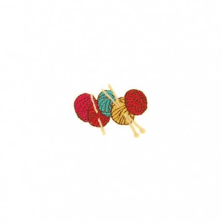 A ecusson esprit tricot