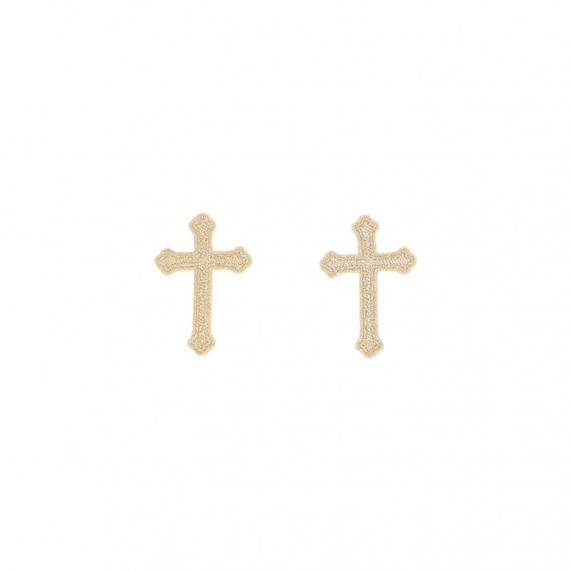 A ecusson croix brillante