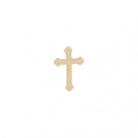 A ecusson croix brillante