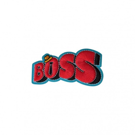 A ecusson mots en relief