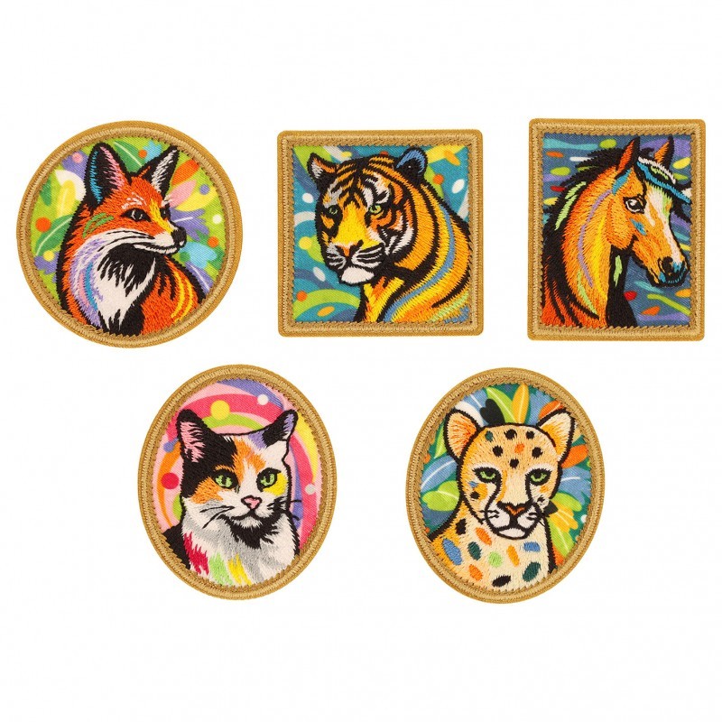 B ecusson animaux colores