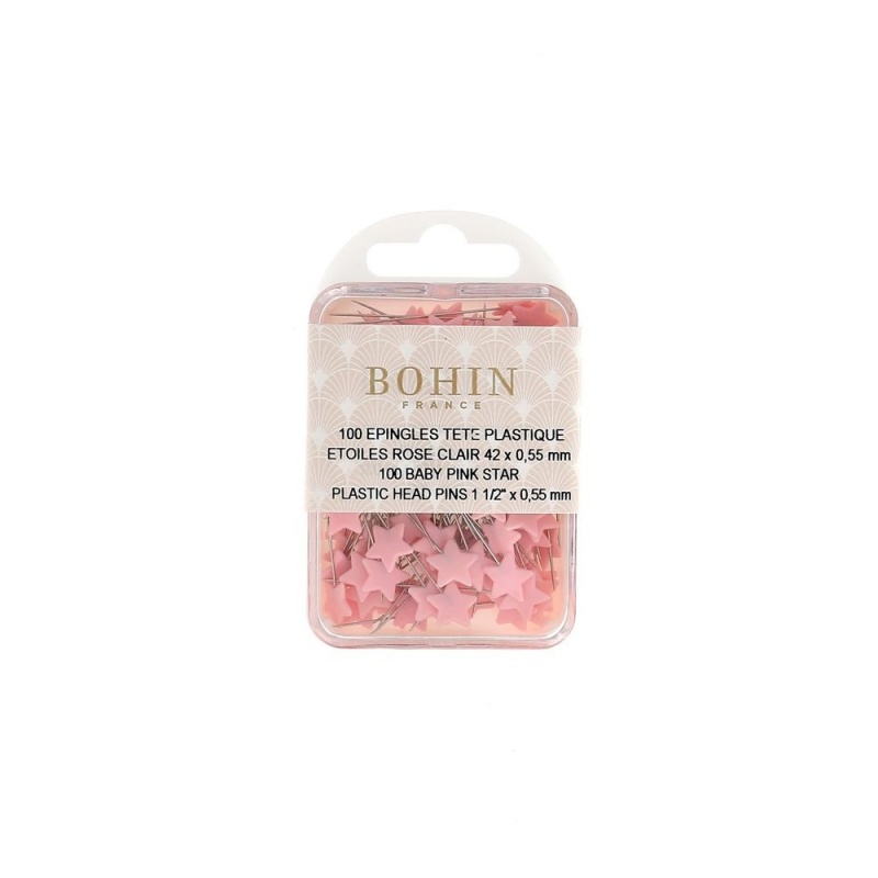 Epingle Tête Plastique Etoile 42x0,55mm *100 pièces  BOHIN