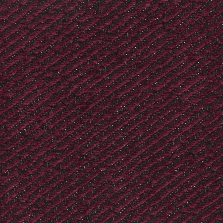Tissu Twill Chenille Bordeaux 