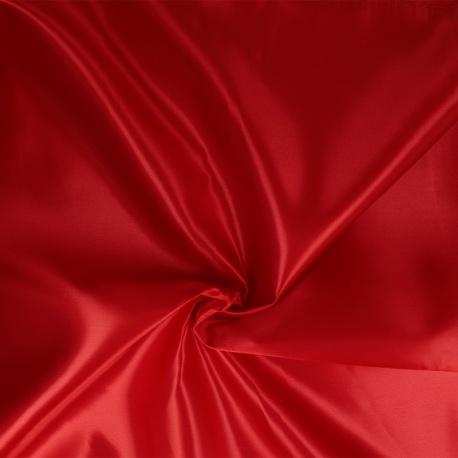 Tissu Satin Vegas Rouge 