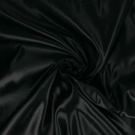 Tissu Satin Vegas Noir