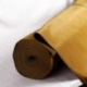 Tissu Lyon Effet Peau de Pêche Jaune Moutarde