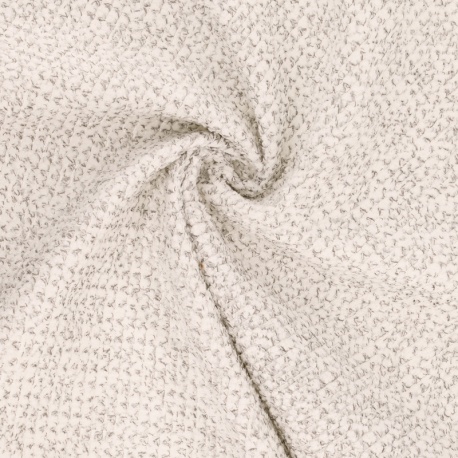 Tissu Athenes Tissu Boucle Gris Glacier 