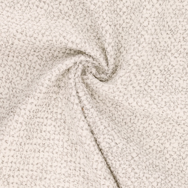 Tissu Athenes Tissu Boucle Gris Glacier 