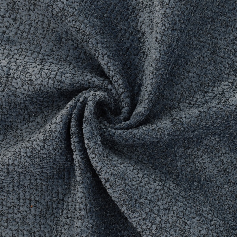 Tissu Athenes Tissu Boucle Bleu 