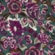 Tissu Crêpe Viscose Imprimé Floral Vert fuchsia
