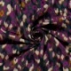 Tissu Crêpe Viscose Imprimé Vert fuchsia