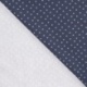 Tissu Popeline Imprimée Bleu Marine 