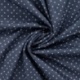 Tissu Popeline Imprimée Bleu Marine 