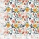 Tissu Popeline Imrimée Fleurs Multico 